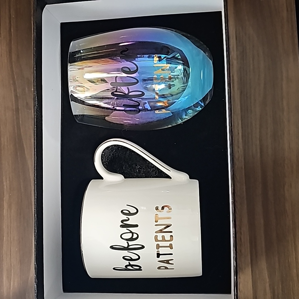 NEW Mug & Wine Glass Gift Set